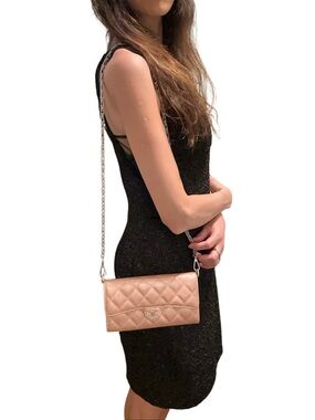 Chanel Brown Quilted Wallet Timeless Design